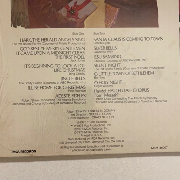 2 LP Lot Christmas America Album Two / Home For The Holidays EX Vinyl Various - Picture 3 of 5